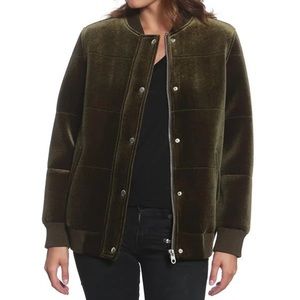 Members Only Green Velvet Bomber Jacket
